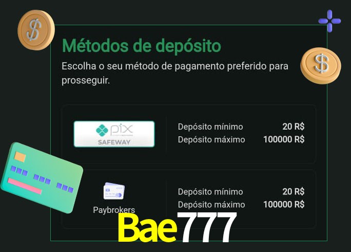 O cassino Bae777 oferece uma grande variedade de métodos de pagamento